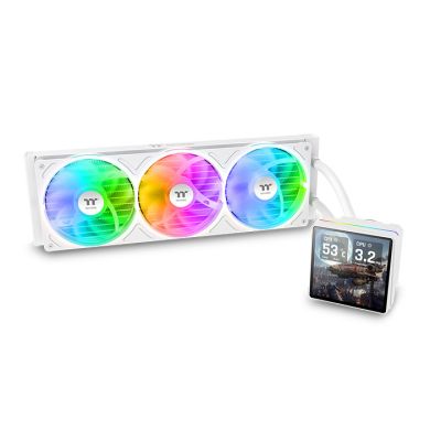 TH360 V3 Ultra ARGB Sync一体式水冷散热器 - 雪白版